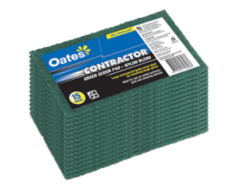 Contractor Green Scour Pad 230 X 150mm -15pk