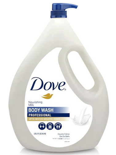 DOVE NOURISHING MILK BODY WASH - 4L