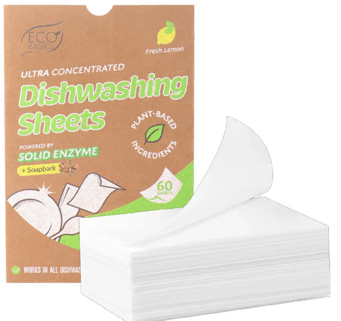 ECO BASICS DISHWASHING SHEETS - 60 PACK