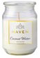 HAVEN GLASS JAR CANDLE SOY BLEND - COCONUT WATER - 14.5CM
