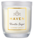 HAVEN GLASS CANDLE - VANILLA SUGAR - 9CM