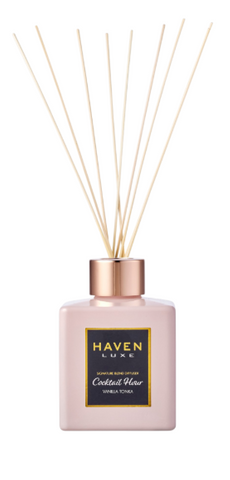 HAVEN DIFFUSER LUXE GLASS - PINK - COCKTAIL HOUR -  120ml