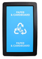 SABCO RECYCLING STATION 40L BIN WITH BLUE LID (PAPER & CARDBOARD)