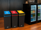 SABCO RECYCLING STATION 40L BIN WITH GREEN LID (ORGANICS)