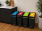 SABCO RECYCLING STATION 40L BIN WITH GREEN LID (ORGANICS)