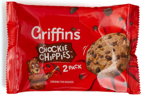 GRIFFINS CHOCKIE CHIPPIE TWIN PACK BISCUITS - 100 PER CTN