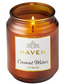 HAVEN GLASS JAR CANDLE SOY BLEND - COCONUT WATER - BROWN GLASS 14.5CM