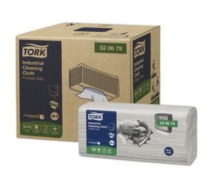 TORK INDUSTRIAL CLEANING CLOTH - GREY 120/PKT - 4 PACKETS PER CARTON