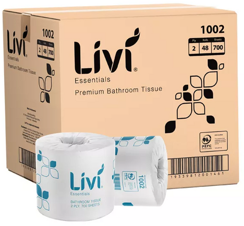 WRAPPED TOILET TISSUE  - 700 SHEET 48/CTN