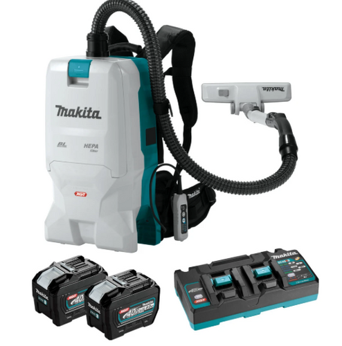 MAKITA  BRUSHLESS BACKPACK VACUUM - 6L-COMPLETE WITH CHARGER/BATTERY