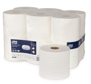 TORK SMARTONE MINI TOILET ROLL T9 - 2PLY - 620 SHEETS, 12 ROLLS