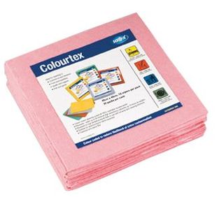 COLOURTEX WIPERS (RED)10 PER PACK