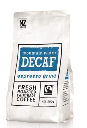 FAIRTRADE DECAF COFFEE ESPRESSO GRIND 200G