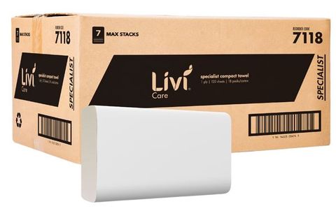 COMPACT HAND TOWEL - 120SH/PACK, 20 PACK/CTN (7118)