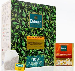 DILMAH CAMOMILE FOIL WRAPPED TEA BAGS - 100/BOX