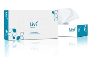LIVI FACIAL TISSUE  2/PLY 30/CTN- 100/PK