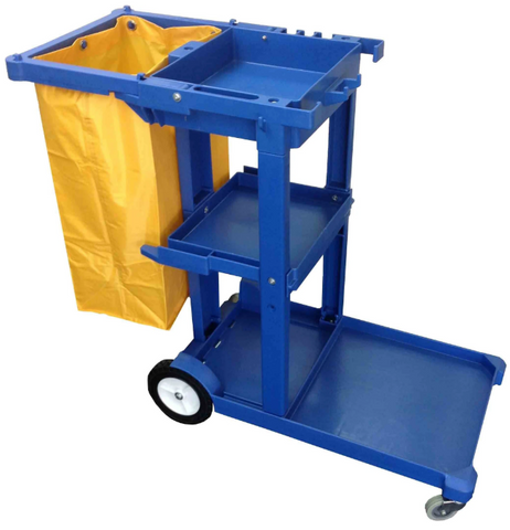 FILTA TITAN UTILITY JANITOR CART - BLUE