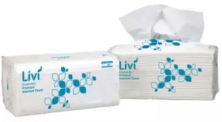 LIVI ESSENTIALS PAPER HAND TOWEL -  **NO DISPENSER NEEDED**