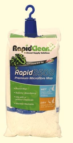 RAPID SABCO MICROFIBRE MOP HEAD - 350G - BLUE