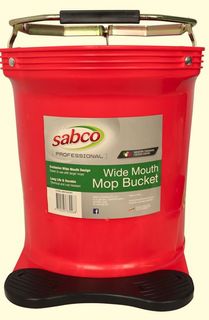 SABCO WIDE MOUTH MOP BUCKET - 16L - RED