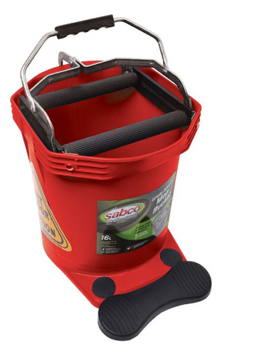 SABCO WIDE MOUTH MOP BUCKET - 16L - RED