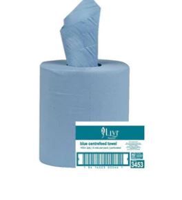 LIVI BARRELL ROLLS - BLUE - 2PLY  - 180M  - 6ROLLS/CTN