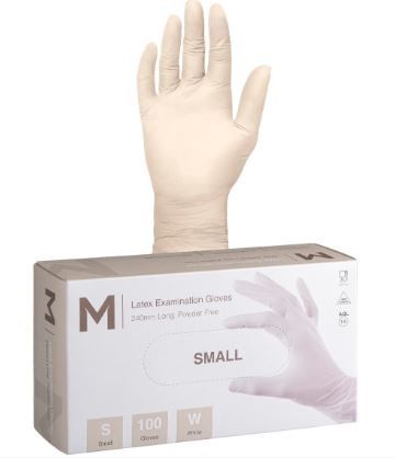 MATTHEWS LATEX GLOVE POWDER FREE - SMALL