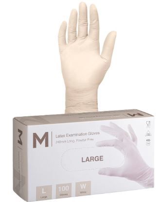 MATTHEWS LATEX GLOVE POWDER FREE  - LARGE