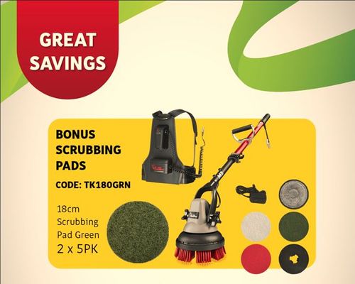 MOTORSCRUBBER M3M STARTER KIT - BONUS SCRUBBING PADS