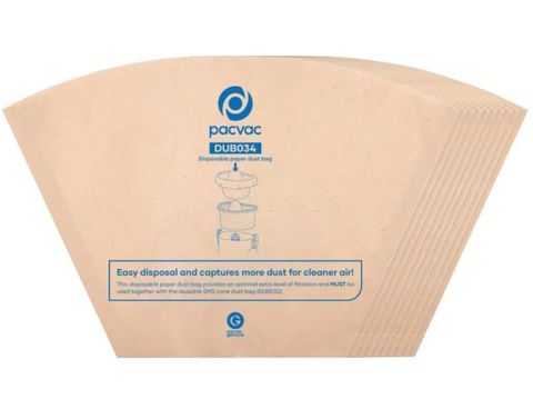 PACVAC VELO 2nd GEN PAPER VAC BAGS - 10 PACK