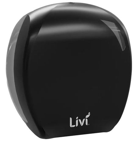 SINGLE JUMBO TOILET TISSUE BLACK CARBON DISPENSER