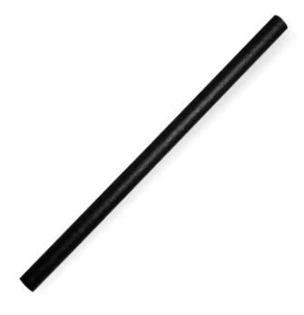 BIOSTRAW - 10mm SMOOTHIE - BLACK (100PK)