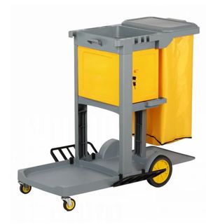 FILTA JANITOR CART WITH LOCK BLOX - GREY