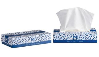 FLAT FACIAL TISSUES - 2PLY/100 SHEETS PER BOX - 48 PER CARTON
