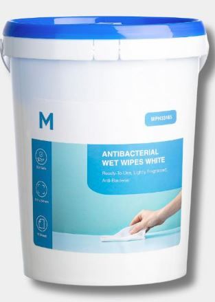MATTHEWS ANTIBACTERIAL WET WIPES - 72 WIPES PER BUCKET