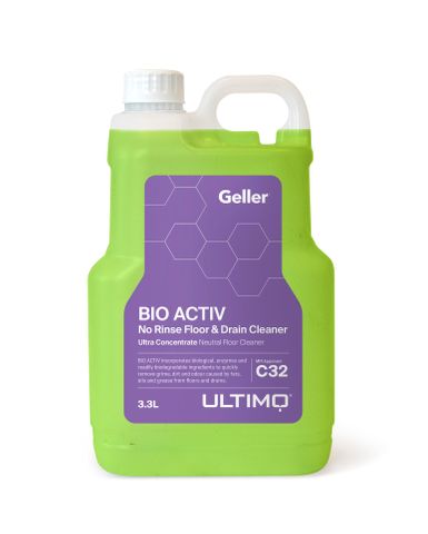 GELLER ULTIMO BIO ACTIV NO RINSE DRAIN & FLOOR CLEANER - 3.3L