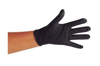 BLACK NITRILE POWDER FREE GLOVES - MEDIUM - 100 PER BOX