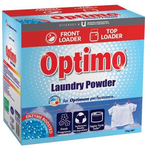 OPTIMO LAUNDRY POWDER - TOP & FRONT LOADER 12KG