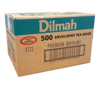 TEA BAGS - DILMAH PREMIUM (CEYLON) FOIL WRAPPED - 500 CTN -