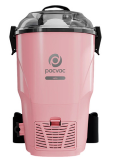 PACVAC VELO BACKPACK VACUUM CLEANER - PINK  -FREE PACK OF VACUUM BAGS-