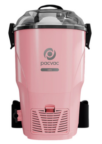 PACVAC VELO BACKPACK VACUUM CLEANER - PINK  -FREE PACK OF VACUUM BAGS-