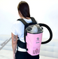 PACVAC VELO BACKPACK VACUUM CLEANER - PINK  -FREE PACK OF VACUUM BAGS-