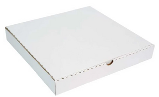 WHITE PIZZA BOX - 12" - 50 PER PACK
