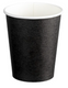 SINGLE WALL PE COFFEE CUP - 8OZ BLACK - 1000 PER CTN