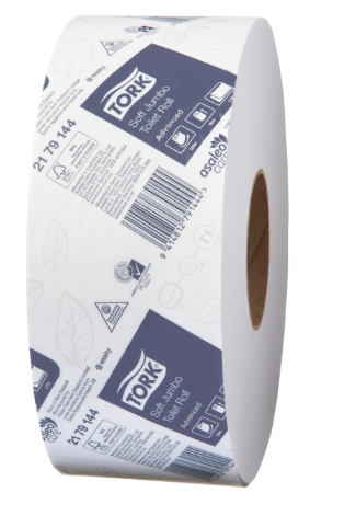 TORK T1 SOFT JUMBO TOILET ROLL - 2PLY ADVANCED - 300M-6 ROLLS