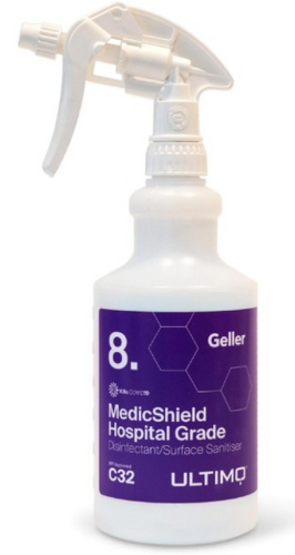 GELLER SPRAY BOTTLE - #8 MEDICSHIELD - 750ML