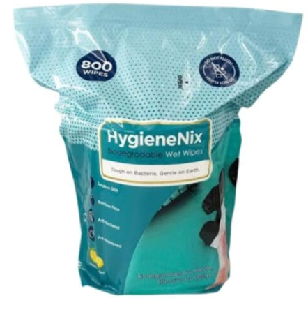 HYGIENENIX BIODEGRADABLE WET WIPES - 800 SHEETS/ROLL