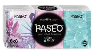 PASEO 4PLY MINI POCKET PACKS - 6 PACK