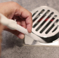 WHITE MAGIC HAIR CATCHING DRAIN CLEANING BRUSH