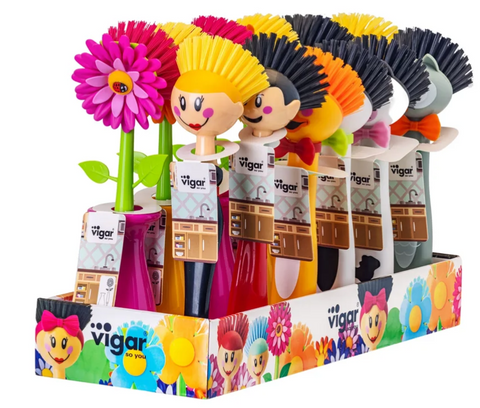VIGAR FUNNY DISH BRUSH (RANDOM DESIGN)